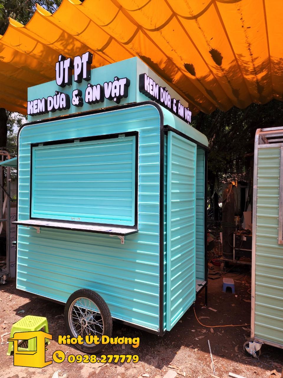 Kiot Kéo Bằng Xe Máy 2m x 1m4 Kiot Kéo Bằng Xe Máy 2m x 1m4